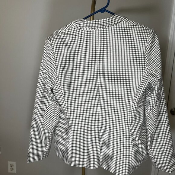 Tommy Hilfiger Women’s Blazer Size 12 Black White Checkered NWOT - Picture 4 of 7